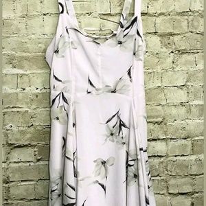 Margot Floral Cream lace up Spaghetti Strap M